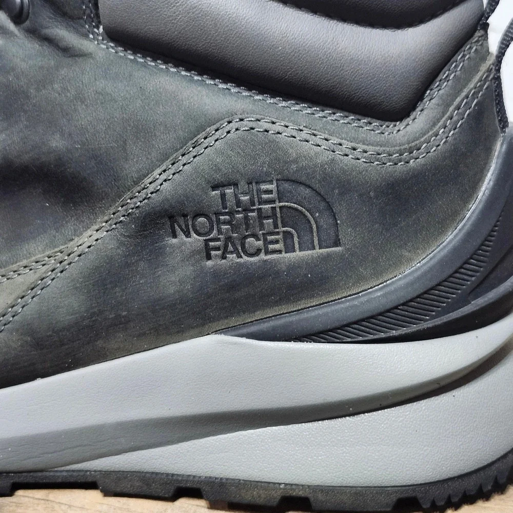 The North Face Berkeley‎ Leather Hiking Ankle Boots Mens US 12 Gray Waterproof